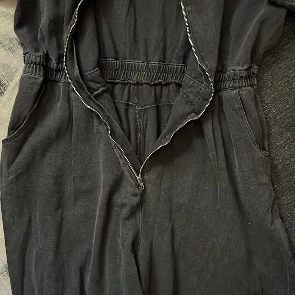 Dark Denim Jumpsuit - Picture 4 of 7